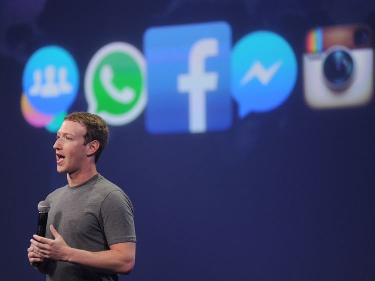 Facebook CEO Mark Zuckerberg speaks at the F8 summit in San Francisco, California on March 25, 2015. Zuckerberg presented a new messaging platform at the event