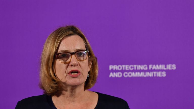 Home Secretary Amber Rudd launched the strategy at Coin St Neighbourhood Centre in London