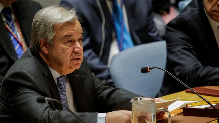 UN Chief Antonio Guterres told the Security Council the Cold War is back with a vengeance
