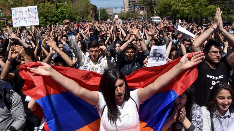 'New Beginning' For Armenia As Mass Protests Spark PM's Resignation ...