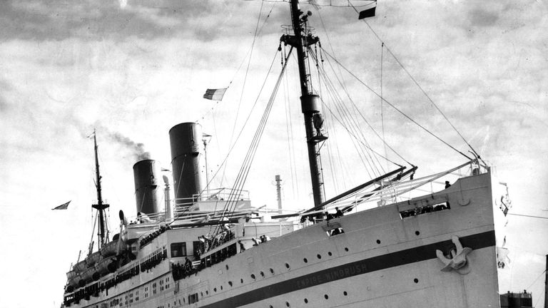 The Empire Windrush in 1954