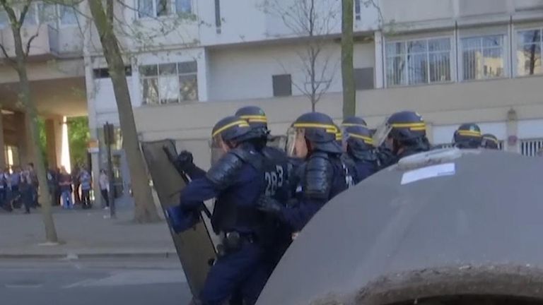 Police clash with protesters in Paris over Labour Law reforms