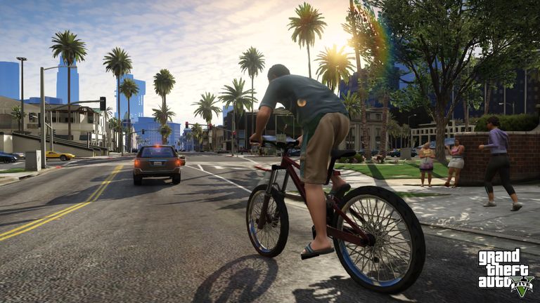 Grand Theft Auto V involves driving and shooting missions