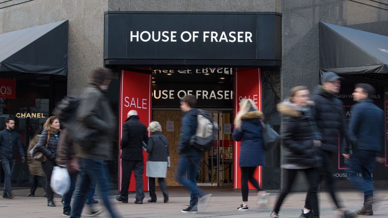 House Of Fraser Confirms Store Closures In Rescue Plan Business