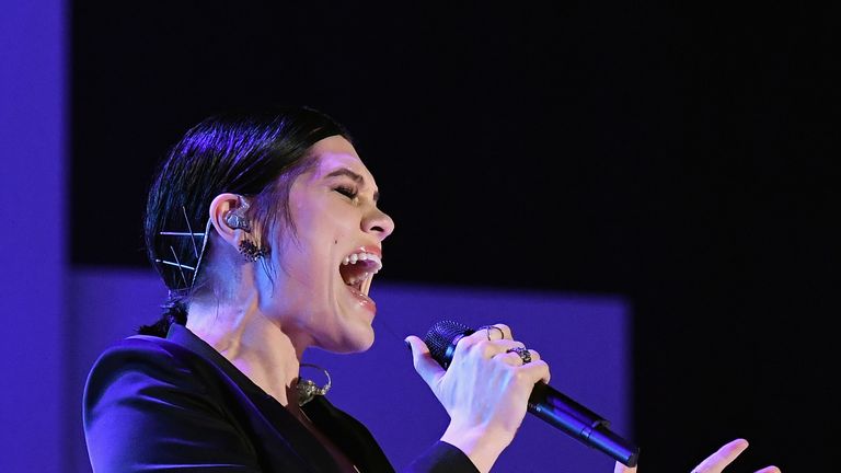 Jessie J performed Whitney Houston&#39;s I Will Always Love You in the final. File pic