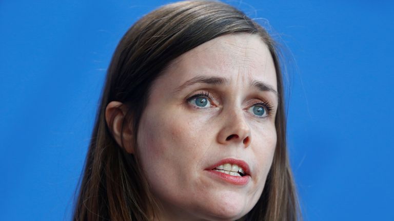 Iceland Prime Minister Katrin Jakobsdottir