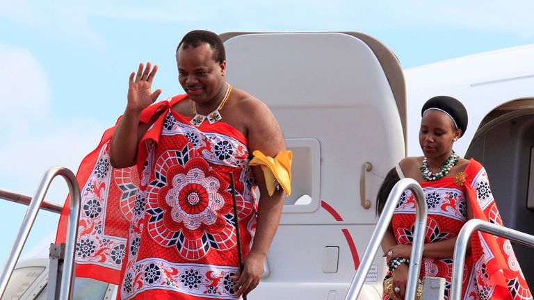 King Mswati of Swaziland