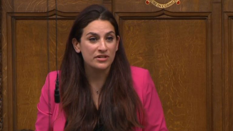 Labour&#39;s Luciana Berger during her speech in the House of Commons
