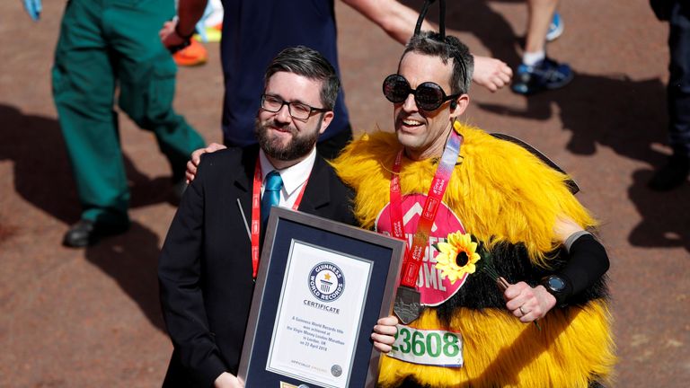 Some of those in fancy dress were going for Guinness World Records