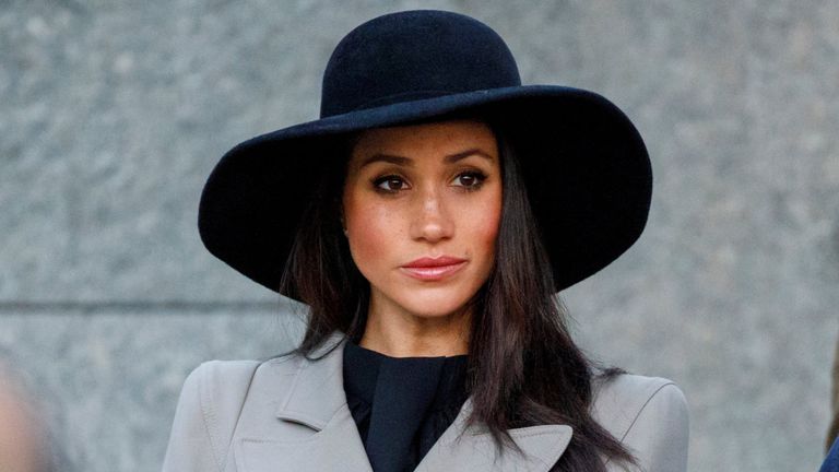 Meghan Markle attends the Dawn Service at Wellington Arch to commemorate Anzac Day