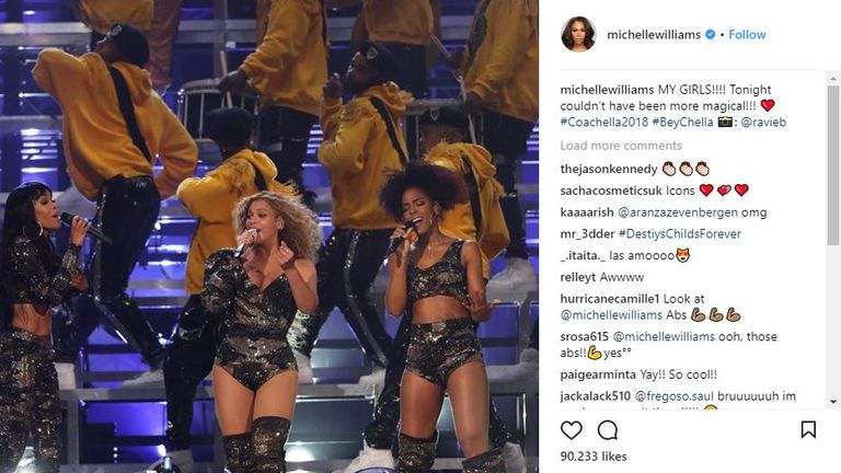 Download Beyonce Reunites With Destiny S Child In Surprise Coachella Performance World News Sky News