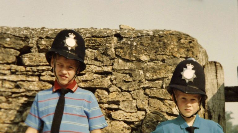 Princes William and Harry, from the personal photo album of the late Diana, Princess of Wales