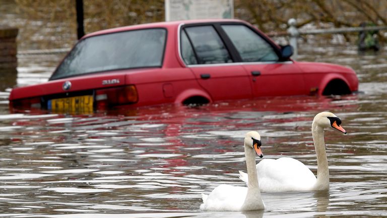 Flooding has already caused problems in Richmond, west London