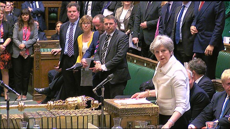 THERESA MAY HOUSE OF COMMONS 16.04.18