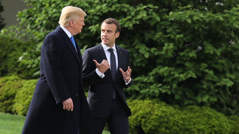 Donald Trump and Emmanuel Macron seem to have a strong relationship