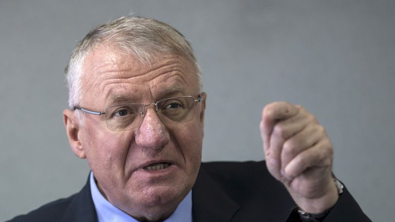 Vojislav Seselj was accused of murder, persecution and torture