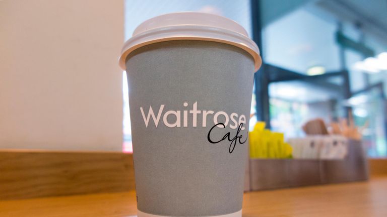 Waitrose coffee cup