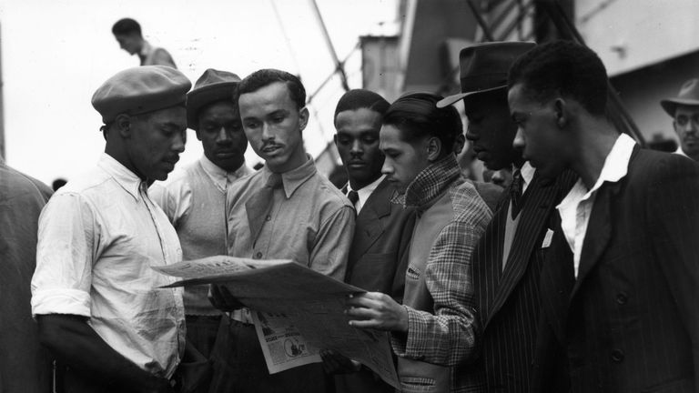 West Indian residents arrived in Britain after the Second World War
