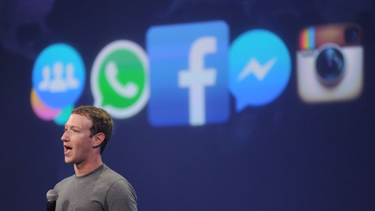 Facebook CEO Mark Zuckerberg speaks at the F8 summit in San Francisco, California, on March 25, 2015. Zuckerberg introduced a new messenger platform at the event