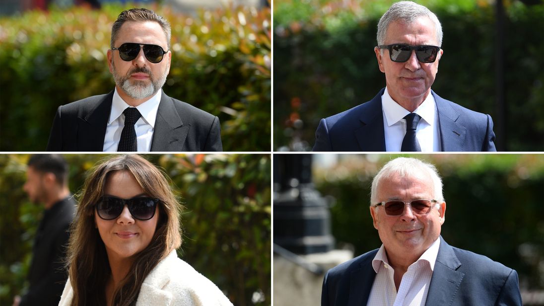 Clockwise from top left, David Walliams, Graeme Souness, Christopher Biggins, Martine McCutcheon
