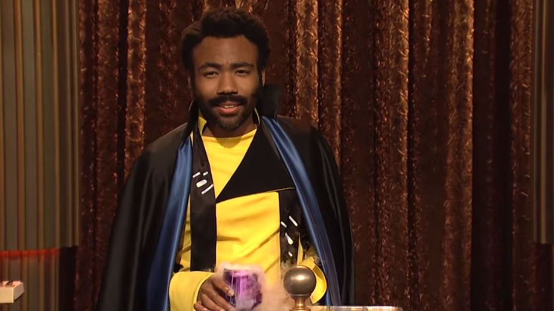 Donald Glover as Lando Calrissian on SNL. Credit: Saturday Night Live