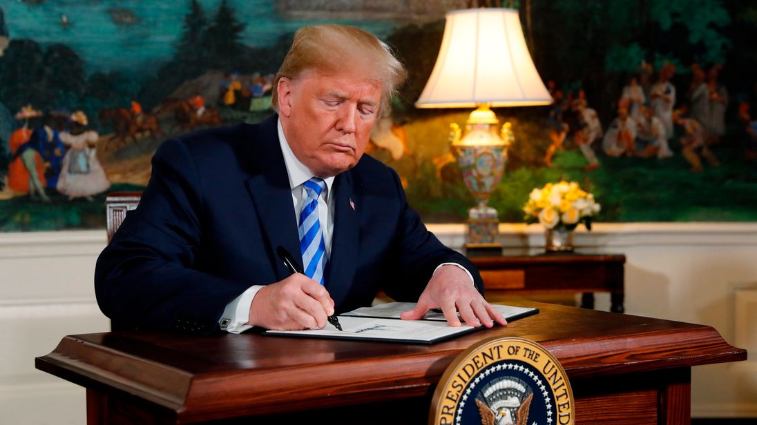 Trump pulls USA from Iran nuclear deal, to revive sanctions Trump pulls USA from Iran nuclear deal, to revive sanctions