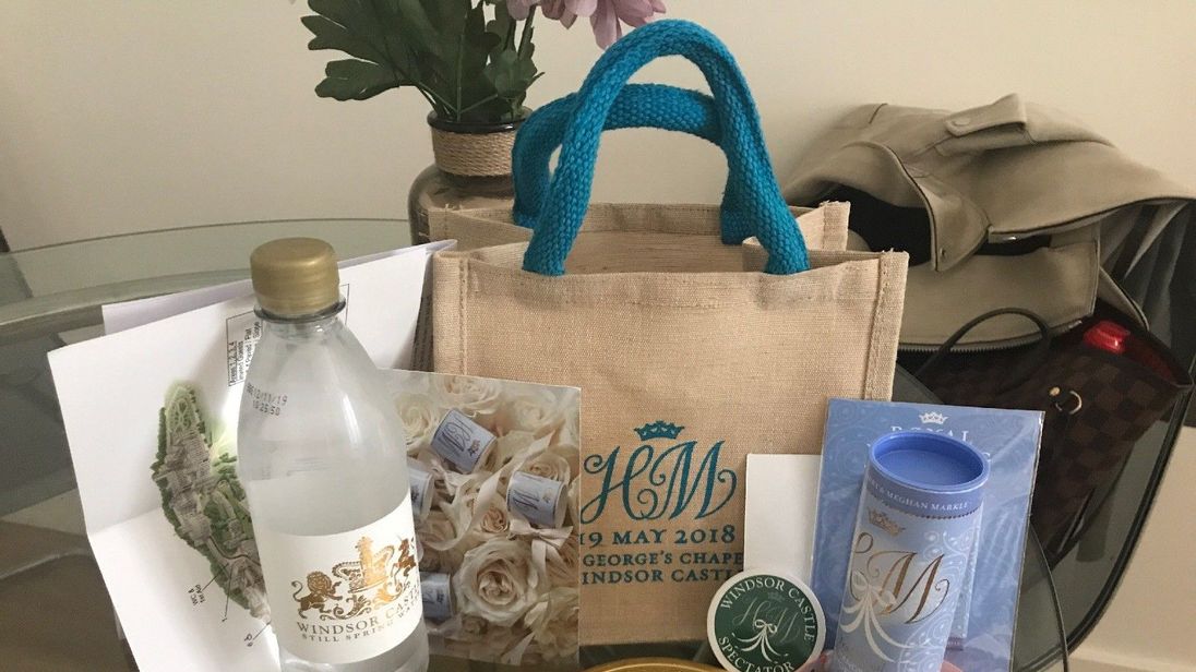 the royal wedding goodie bag