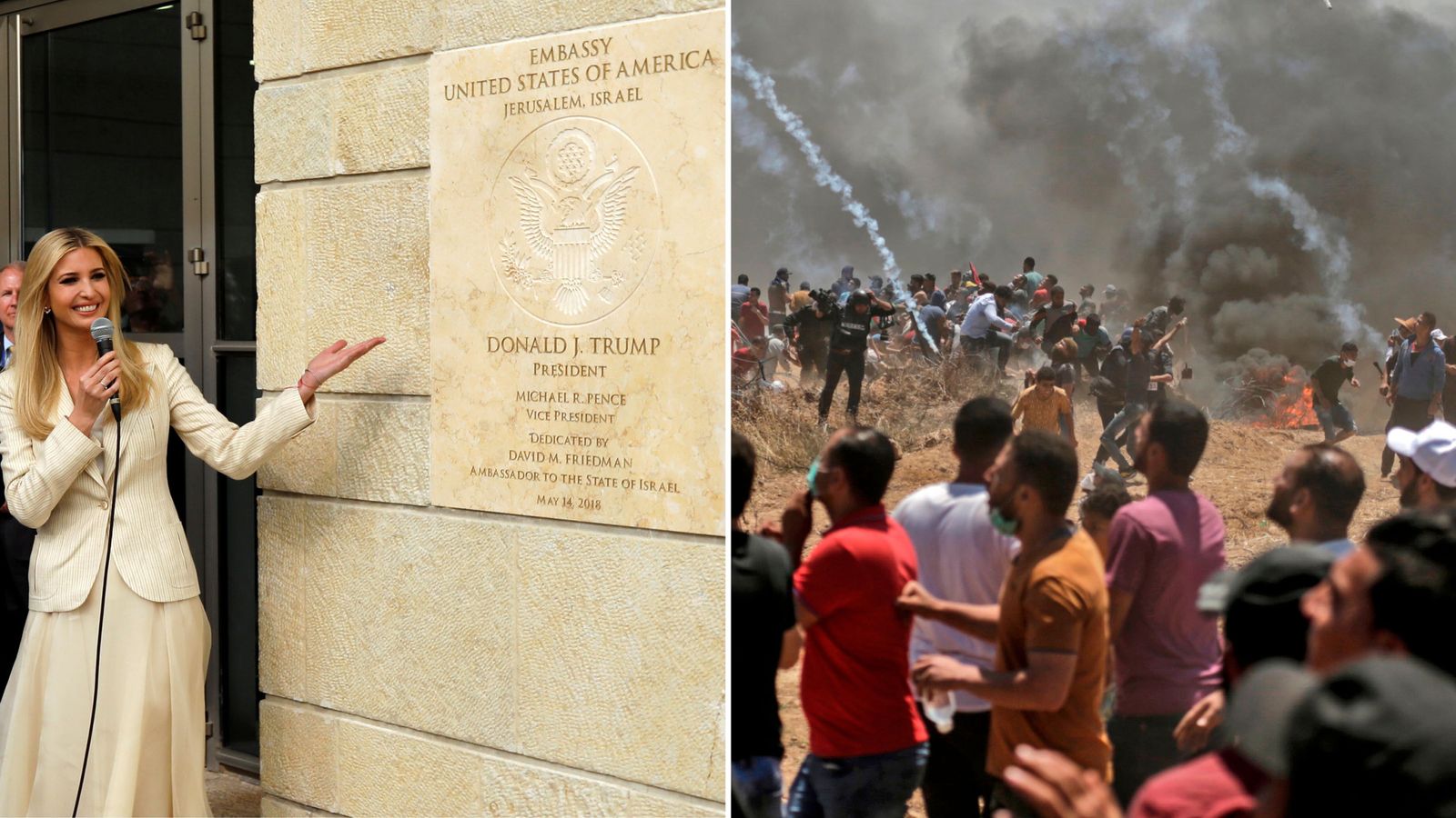 Gaza counts its dead as Israel celebrates opening of new embassy ...
