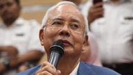Former Malaysian prime minister Najib Razak