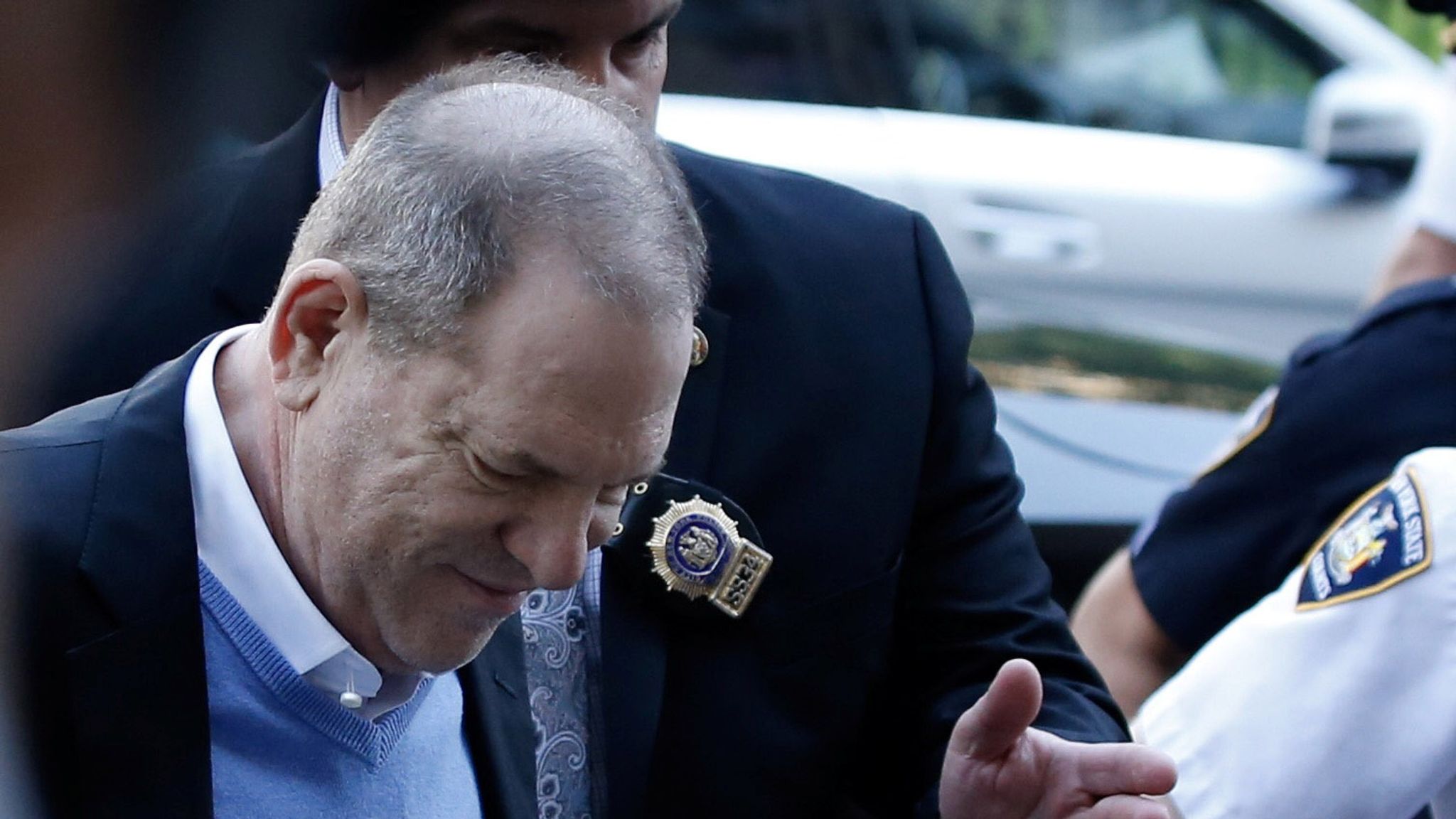 Harvey Weinstein indicted on rape charges | Ents & Arts News | Sky News