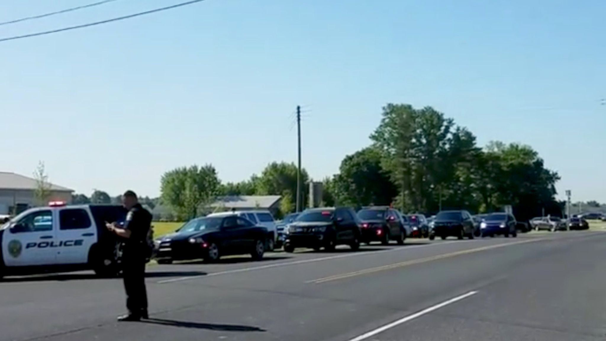 'Hero' teacher shot three times as he stopped school attack US News