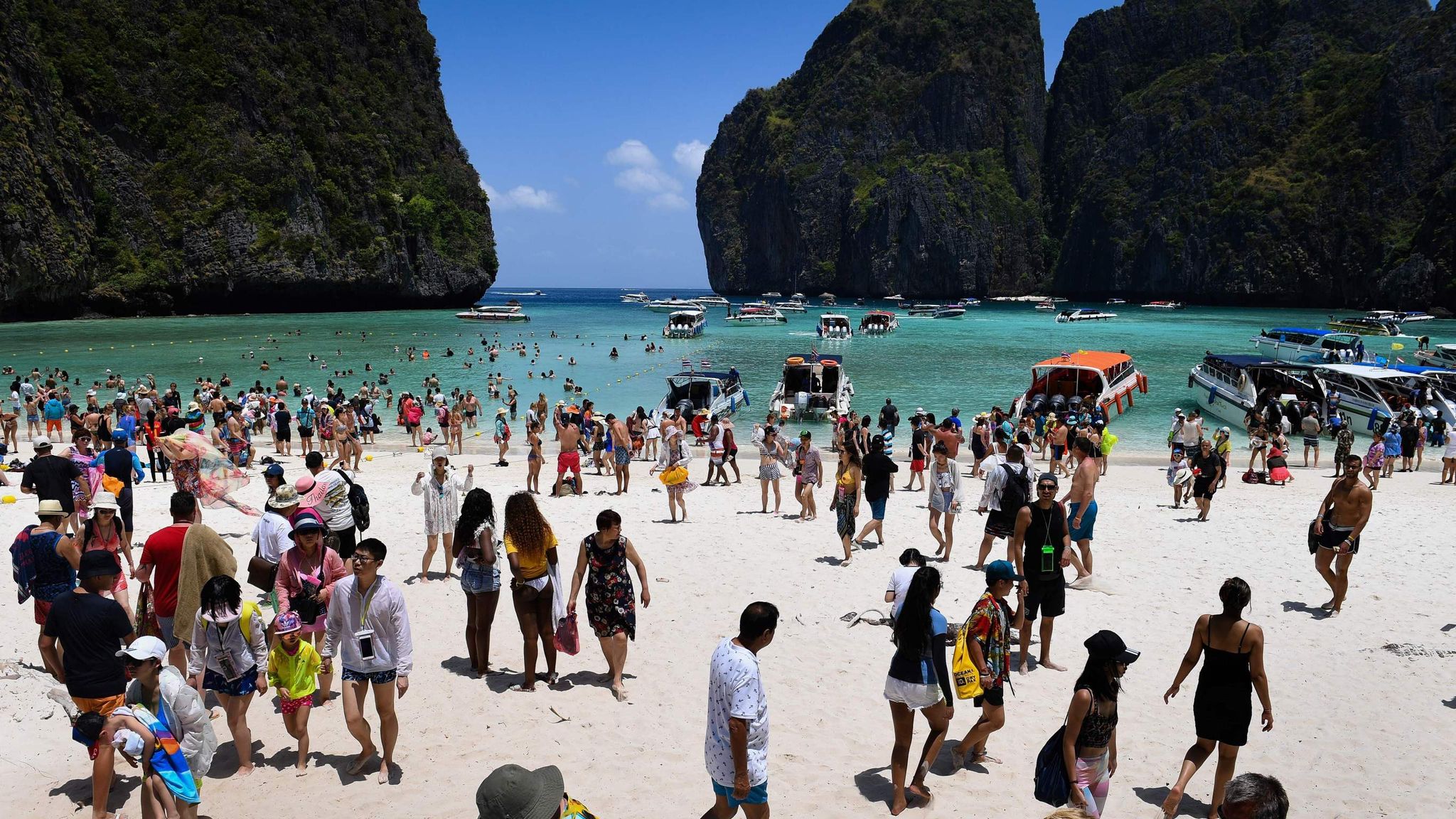 Thailand allows visitors back to beach made famous by movie