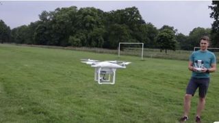 Drones under 250g must stay more than 150ft from buildings and people
