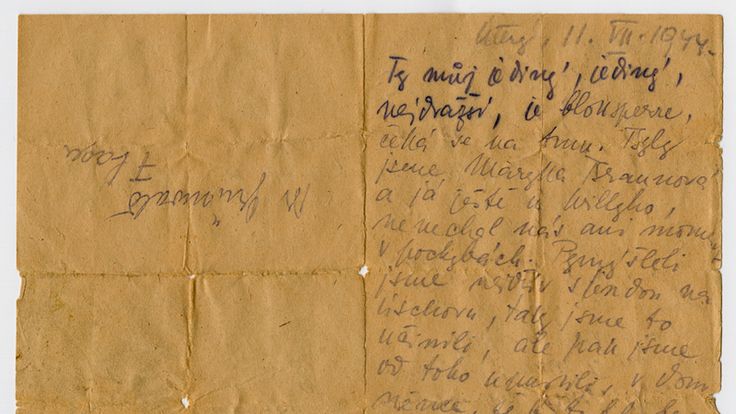 The original letter, now on display to the world. Pic: United States National Holocaust Museum