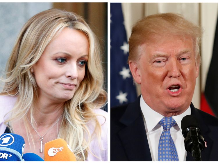Donald trump and Stormy Daniels
