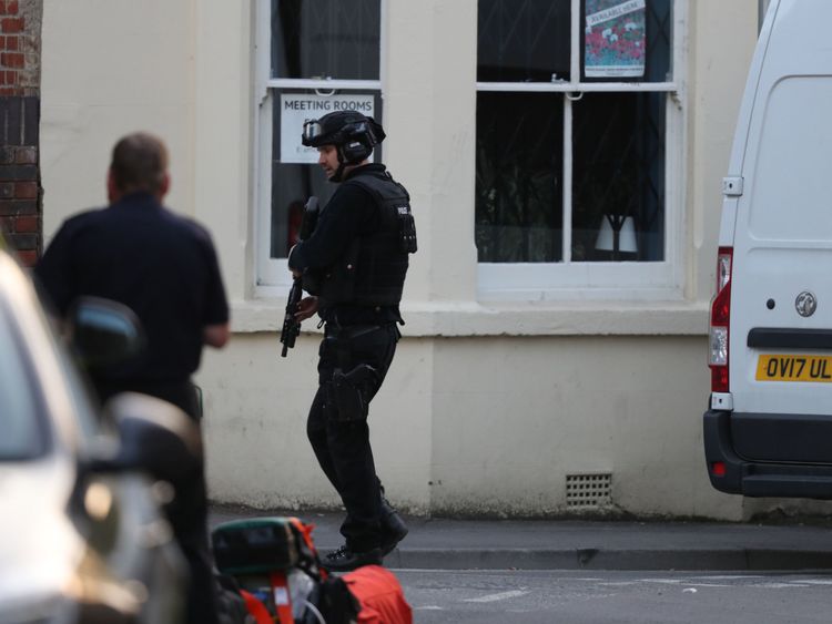 Police presence near Paradise Square where armed police are locked in a stand-off with a gunman after a shootout in Oxford city centre. PRESS ASSOCIATION Photo. Picture date: Monday May 7, 2018. A siege is under way as officers try to negotiate with the armed man. Norfolk Road is in lockdown after shots were fired from a residential property in Paradise Square before armed response officers returned fire. See PA story POLICE Oxford. Photo credit should read: Steve Parsons/PA Wire