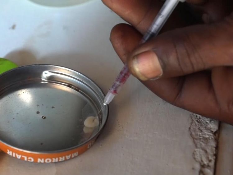 The users hope to get some of the effect of the drugs from another's blood