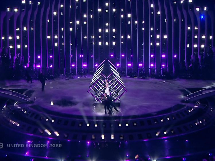 Man storms stage at eurovision