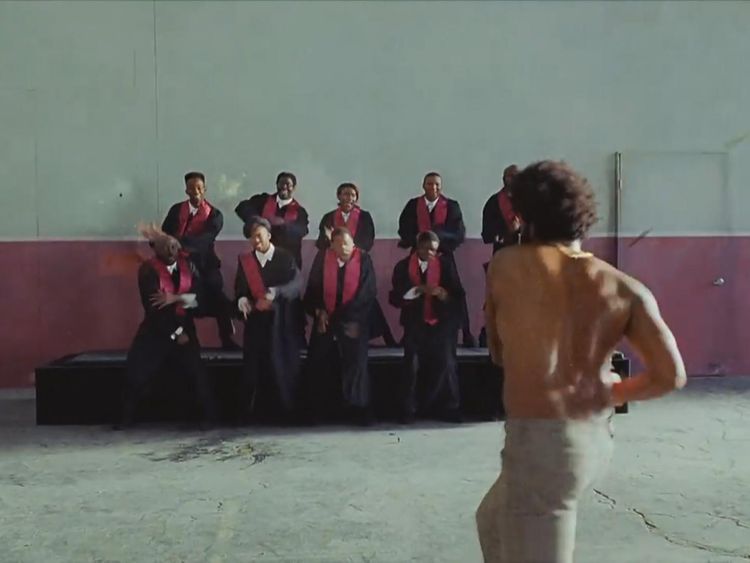 Gambino opens fire on a choir after singing and dancing with them
