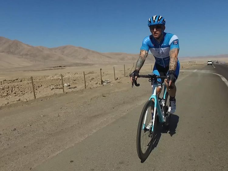 Dean Stott is cycling the Pan American Highway to raise money for Harry's mental health charity