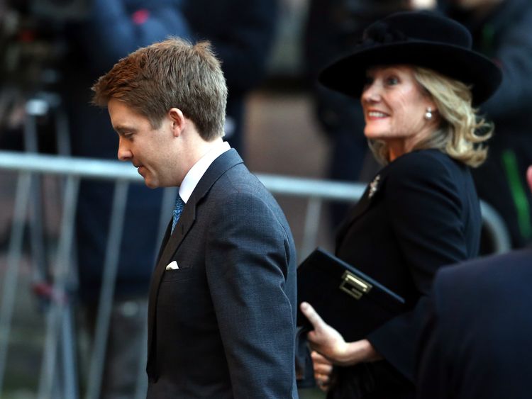 attends a memorial service for the Duke of Westminster at Chester Cathedral on November 28, 2016 in Chester, England.