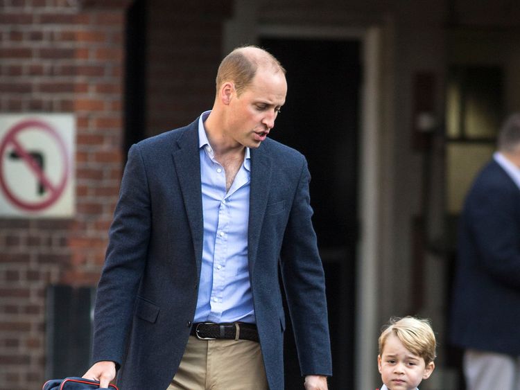Rashid shared a picture of Prince George and the address of Thomas' School in Battersea