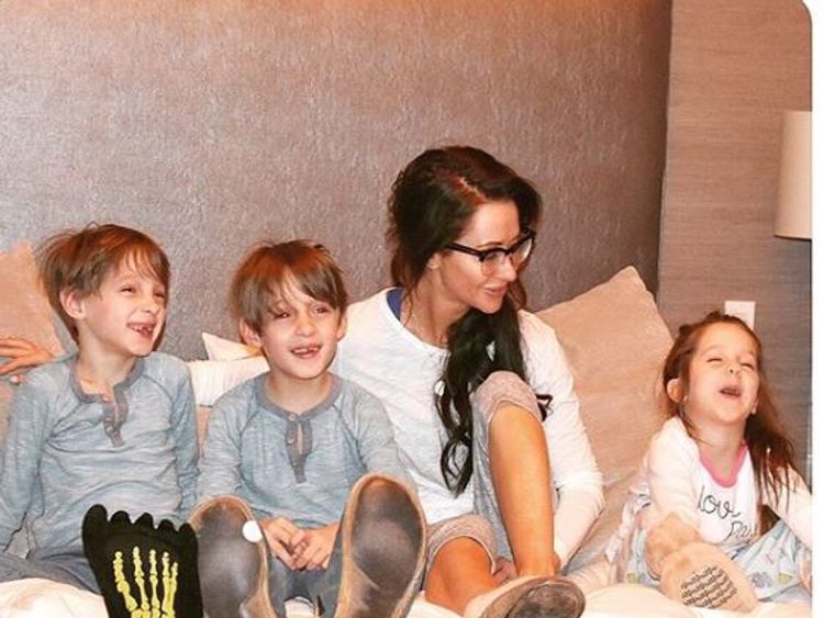 Jessica Mulroney with her children. Pic: Instagram