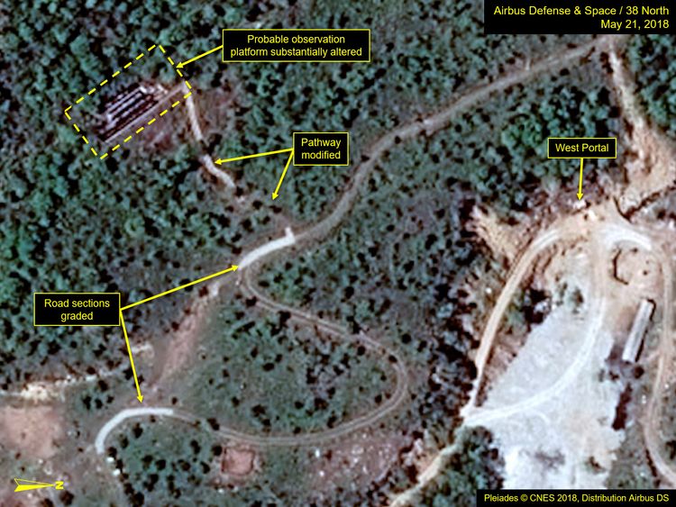 New satellite image of the Punggye-ri nuclear test site