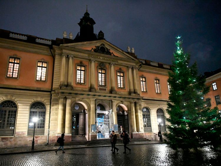 The Swedish Academy awards the Nobel Literature Prize