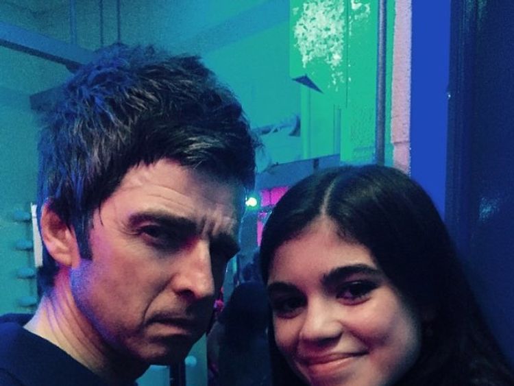 Molly Moorish with uncle Noel Gallagher in a photo published by her mum on Instagram in June 2017