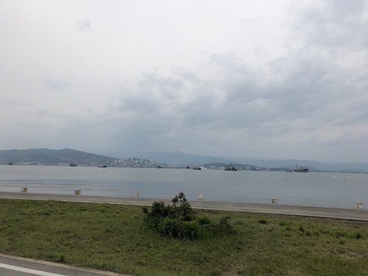 The view of Wonsan from the new airport. Pic: Tom Cheshire
