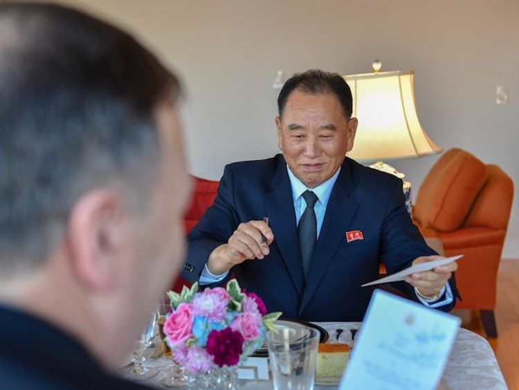 Senior North Korean official Kim Yong Chol and US Secretary of State Mike Pompeo have had a "good" meeting in New York.