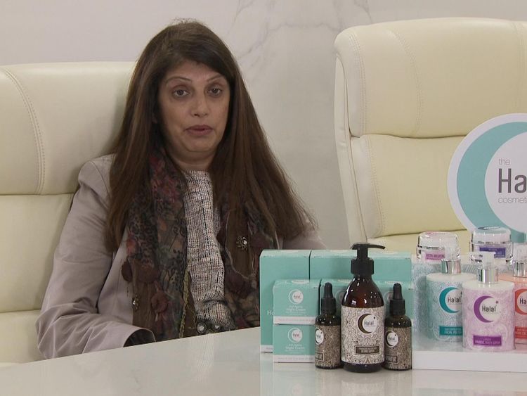 Salma Chaudhry, owner of The Halal Cosmetics Company, said her Eid set sold out quickly