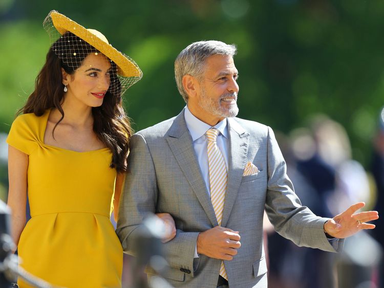 Amal Clooney and George Clooney 